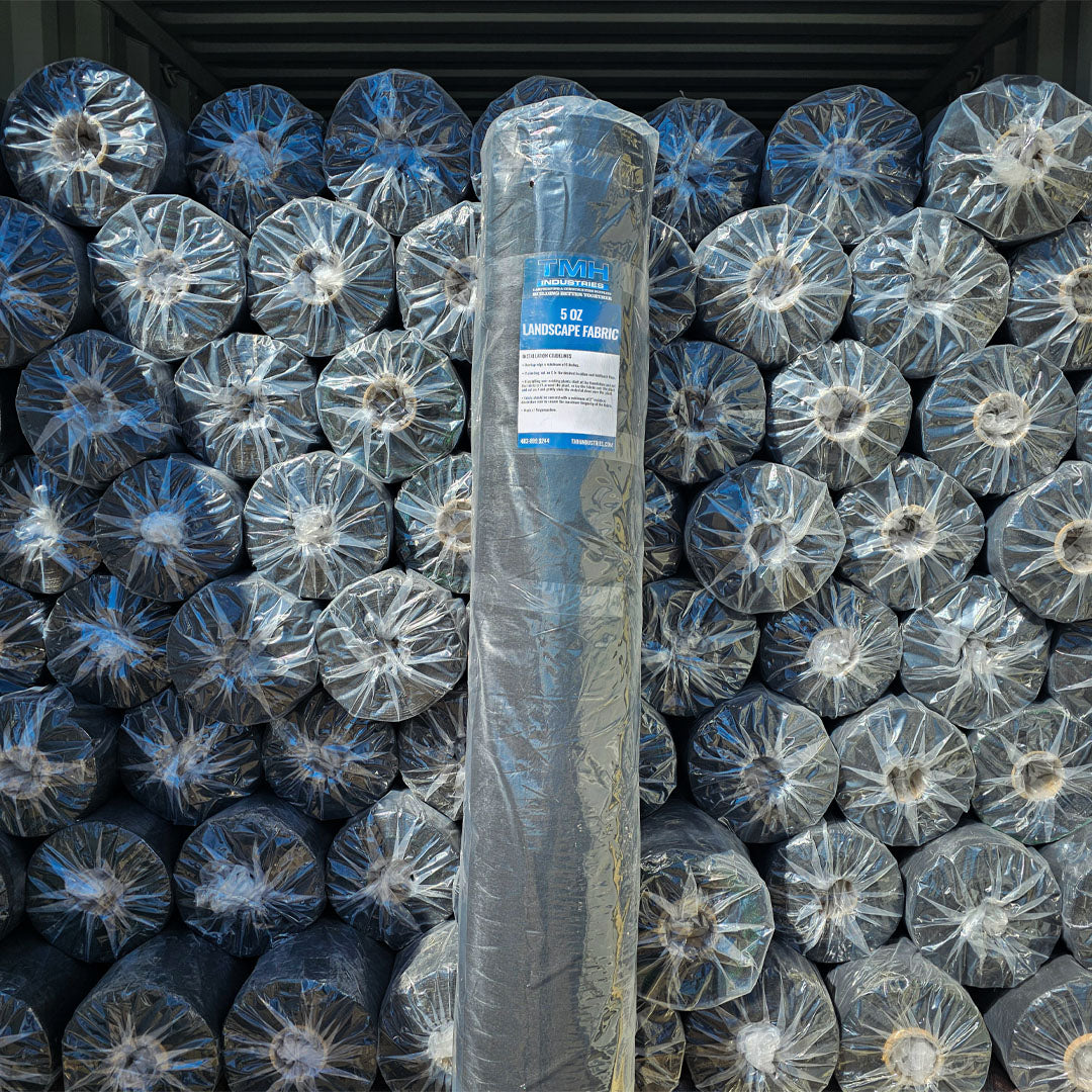 5oz landscape fabric weed barrier roll for gardens and gravel landscaping in Calgary