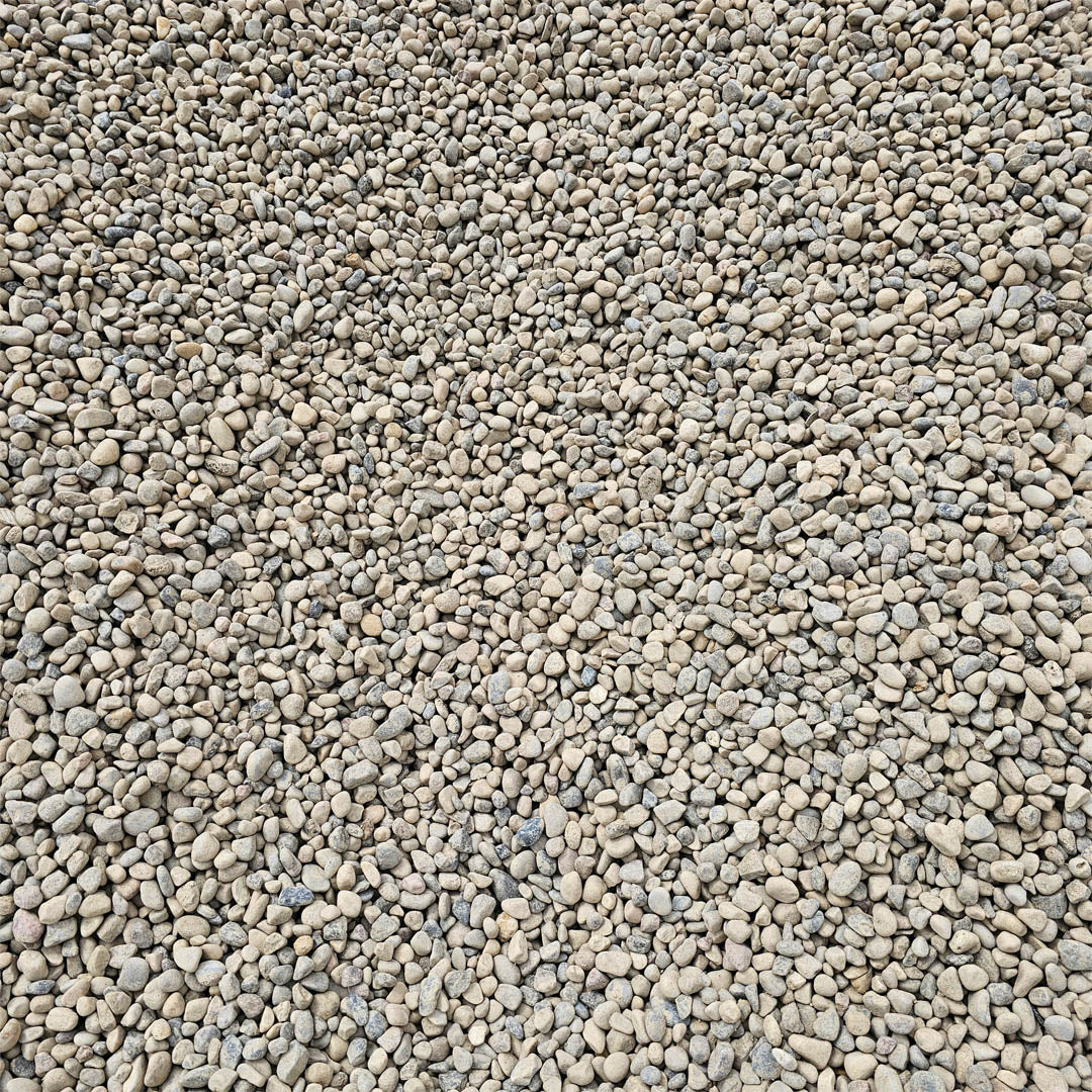 10mm washed round rock landscape bag for decorative landscaping and garden beds in Calgary