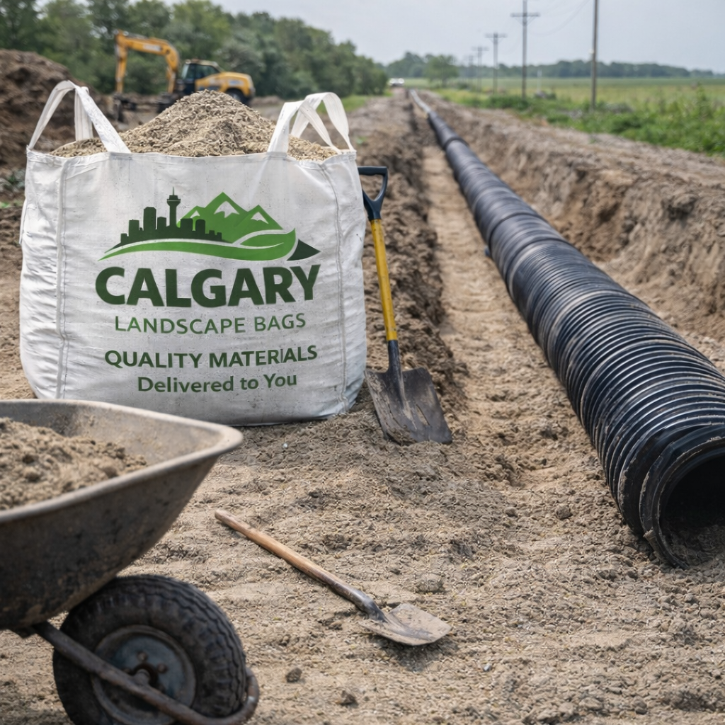Calgary Landscape Bags 5mm screened sand for patios, paving stones and outdoor projects